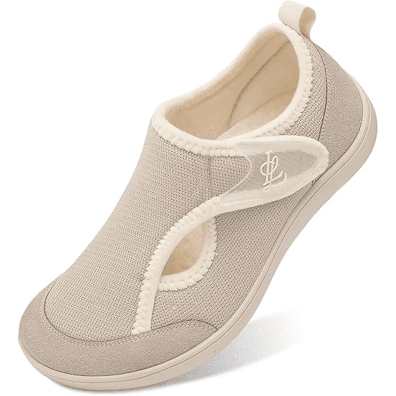 Adjustable Non-Slip Diabetic Shoes, Wide Slippers for Arthritis and Edema