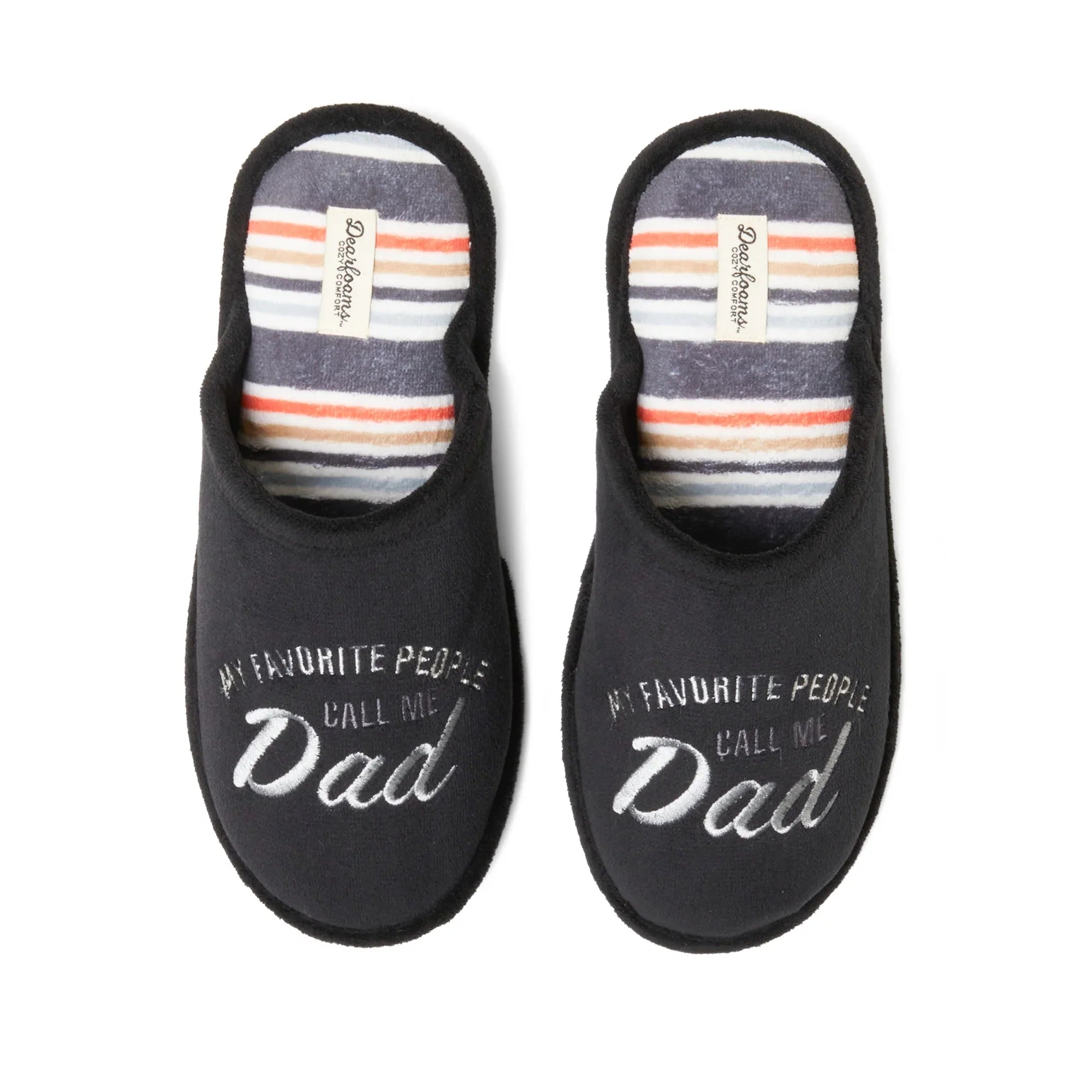 Dearfoams Cozy Comfort Men's Call Me Dad Slipper